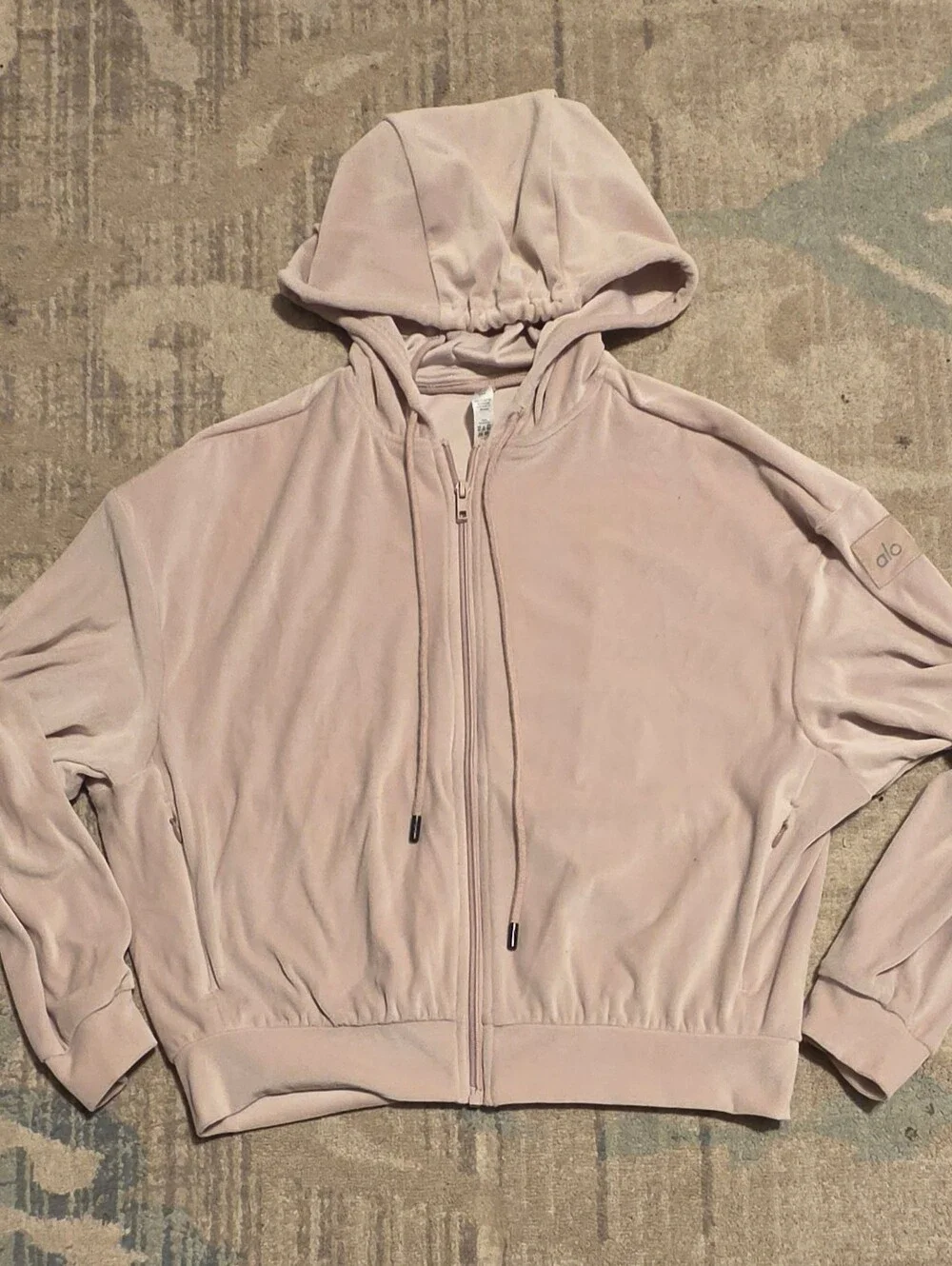 Alo Yoga Velour Glimmer Set. Dusty Pink. Great Conditioned. Plz Read***